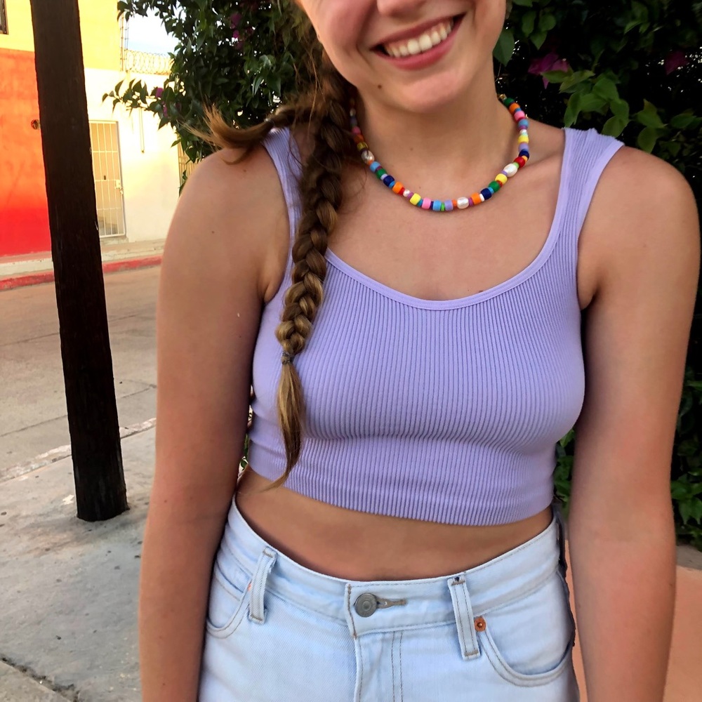 Cotton On Purple Crop